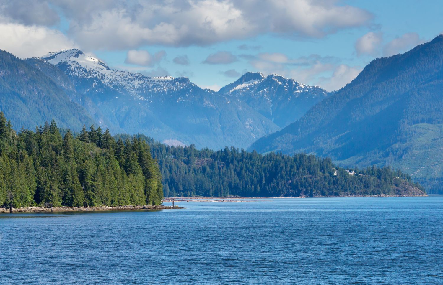 View from Vancouver Island, British Columbia